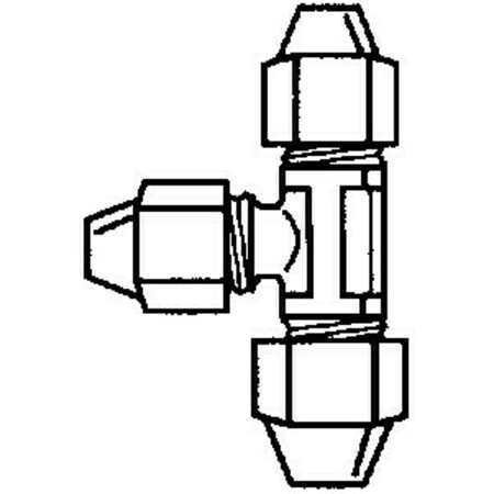 ZURN/QESTPEX PLUMBING SYSTEMS Zurn Pipe Tee, 3/4 in, Compression QBT444